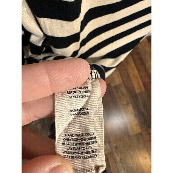 Soft Surroundings Adrift Striped Dress,  XS Black & White - Picture 6 of 7